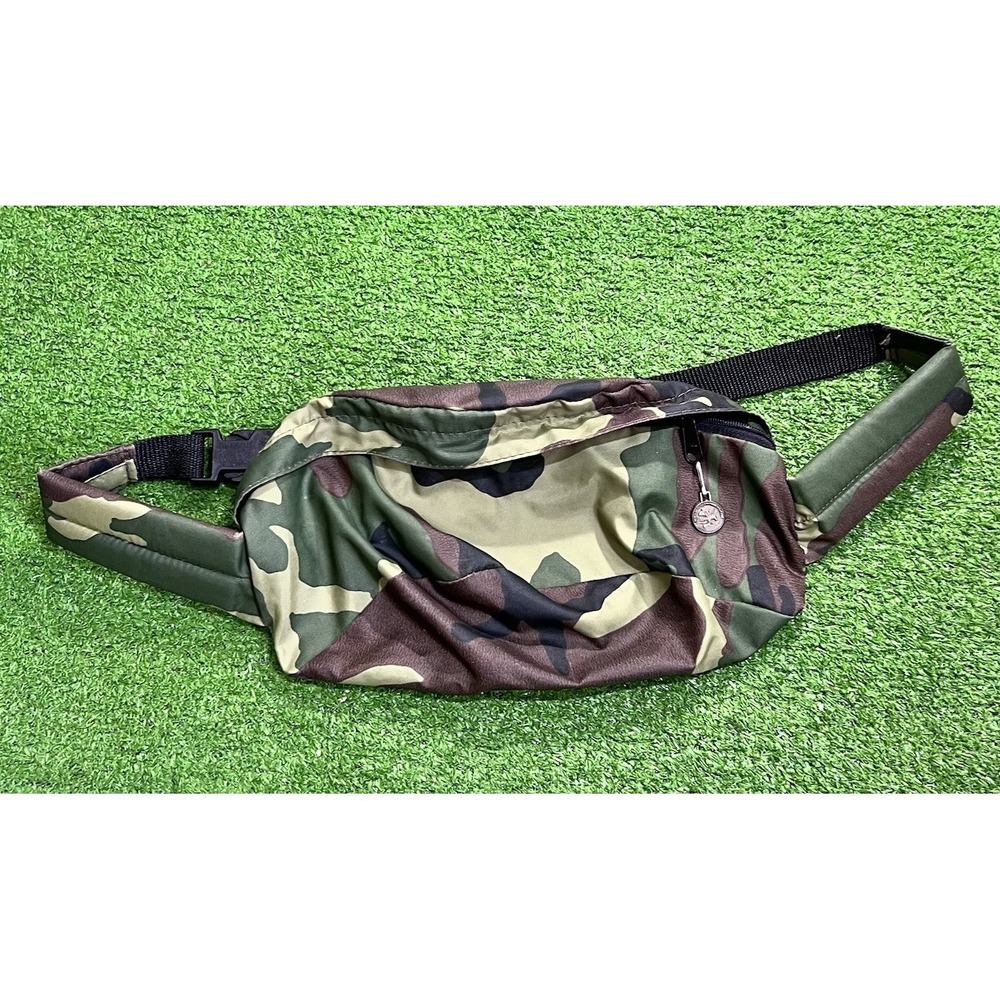 Vintage Camo Fanny Pack USA Made Hunting Waist Ammo Bag Woodland NWOT